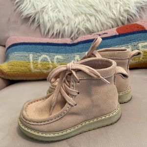 Baby Gap Pink Suede Ankle boots